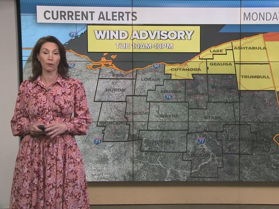 Cleveland weather: Rain & wind Tuesday in Northeast Ohio