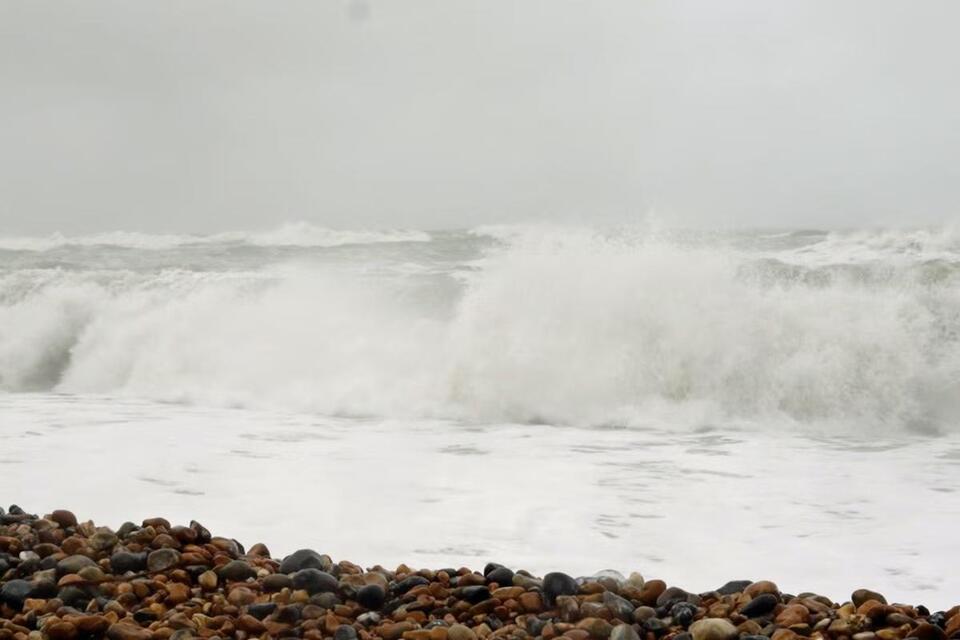 Part of historic Brighton pier collapses as storms bring heavy ...