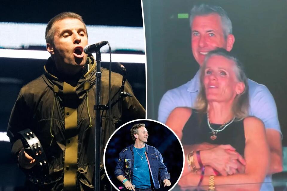 Liam Gallagher tells ‘lovebirds’ at Oasis gig not to worry after