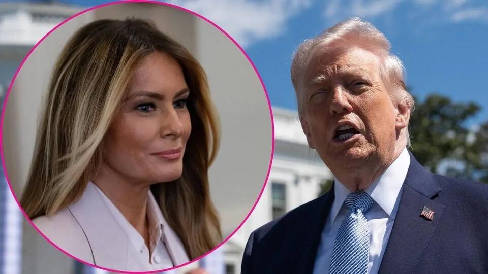 Donald Trump Reunites With Wife Melania at White House in Rare Tender ...
