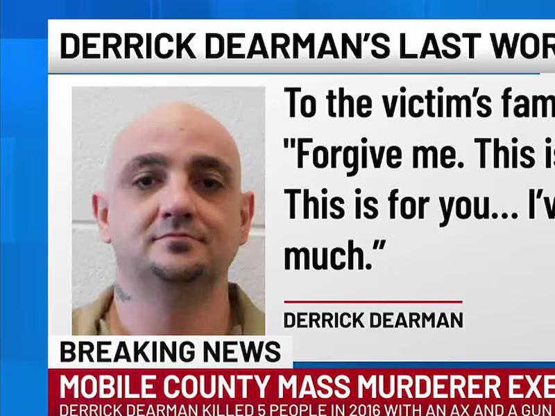 Ax murderer executed for Citronelle slayings utters final words