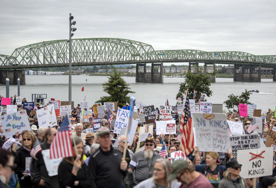 Vancouver crowds call for ‘No Kings’ - NewsBreak