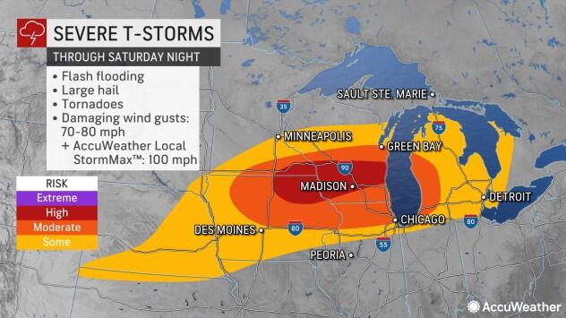 Tornado strikes Chicago area as Midwest braces for additional ...