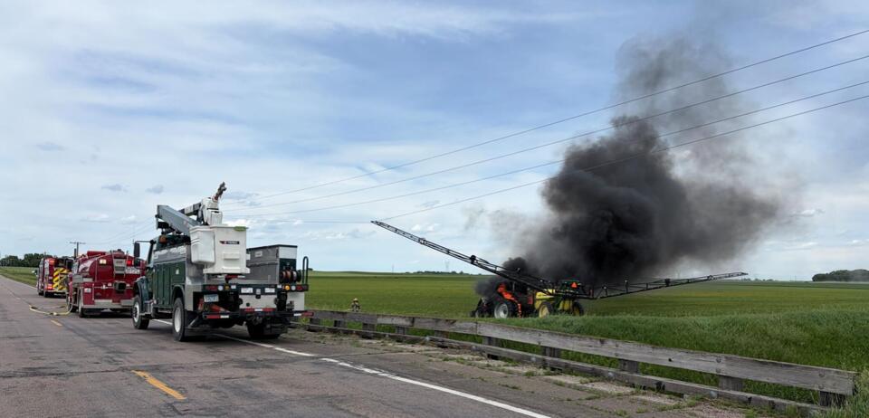 Olivia man shocked when ag sprayer contacts live power line - NewsBreak