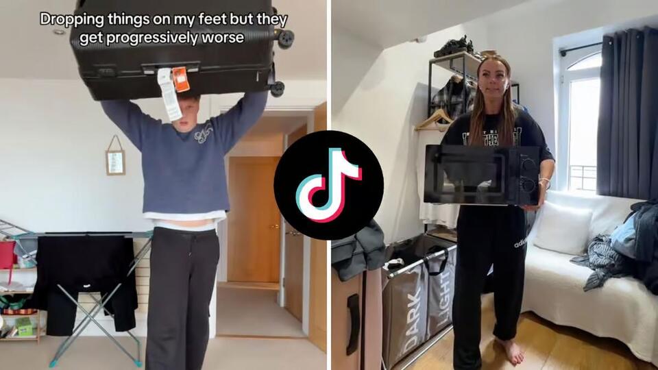Why are TikTokers dropping things on their feet? Viral bizarre trend ...