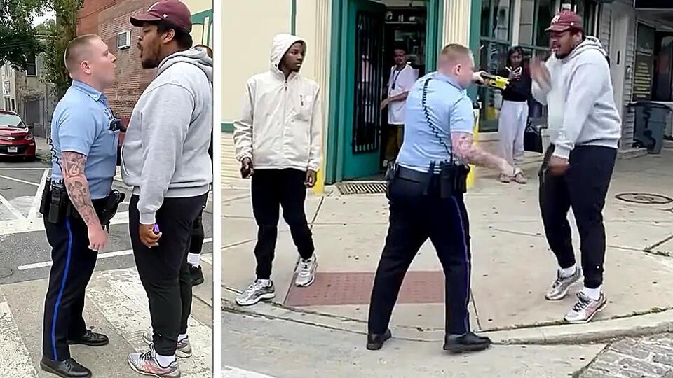 He Just Tased Him For Nothing : Viral Video Shows Philly Cop Shoving