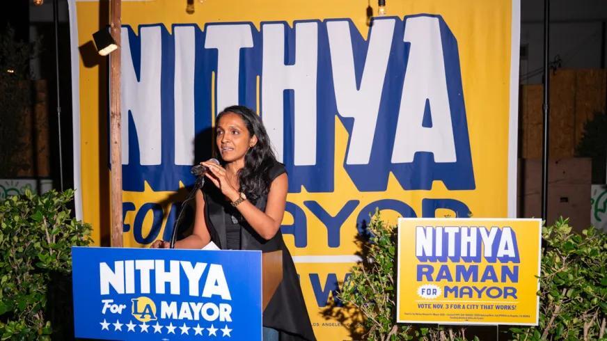 Nithya Raman makes her case for LGBTQ+ voters in the race for LA Mayor