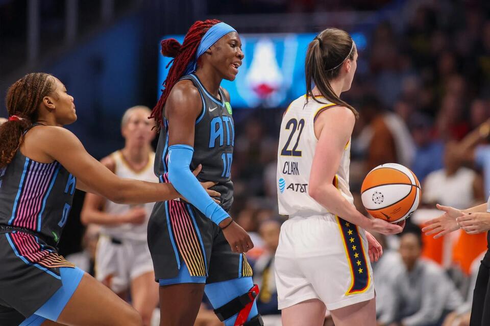 WATCH: Caitlin Clark's Heated On-court Exchange With Rhyne Howard Goes  Viral - NewsBreak