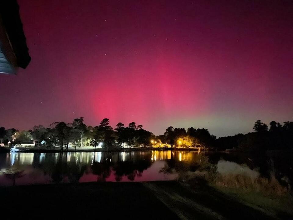 Northern Lights dazzle over Clarendon County for the second time in 2024