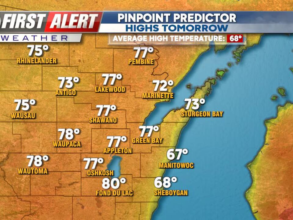 VERY PLEASANT SUNDAY ON TAP, STORMY AGAIN TO START THE WORK WEEK