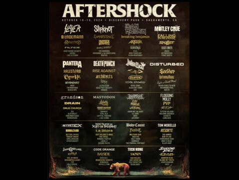 Slayer, Iron Maiden, Motley Crue, Pantera and Slipknot Lead Aftershock