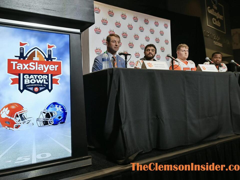 Clemson's Gator Bowl Preview Press Conference Report