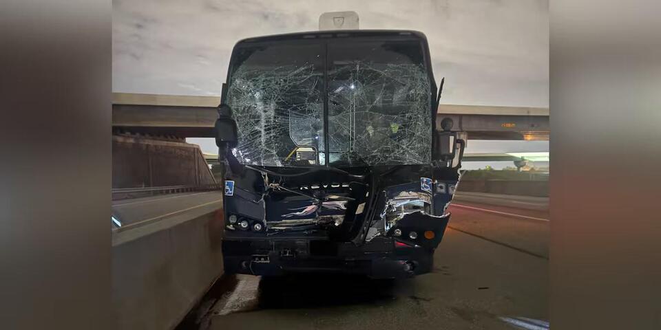 Police: Driver cited after Greyhound bus rear-ended dump truck in July ...