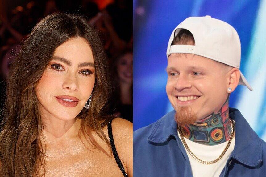 AGT Golden Buzzer and Cancer Survivor Luke Taleno Raps to Sofía Vergara ...