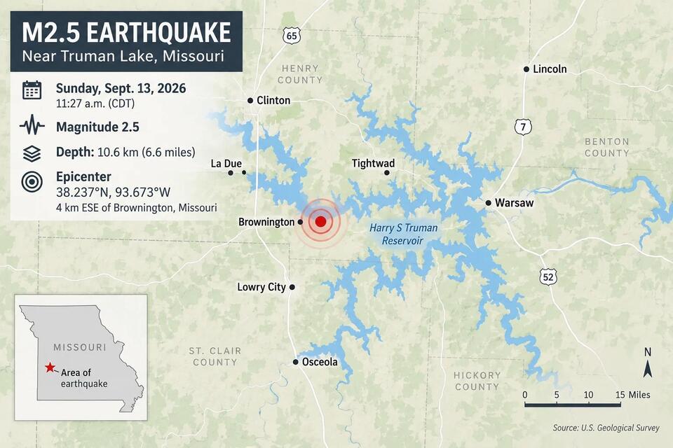 Earthquake Rattles Community Near Missouri's Truman Lake - NewsBreak
