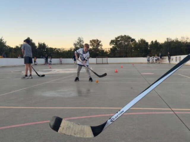 Predators players teach kids street hockey in Nashville