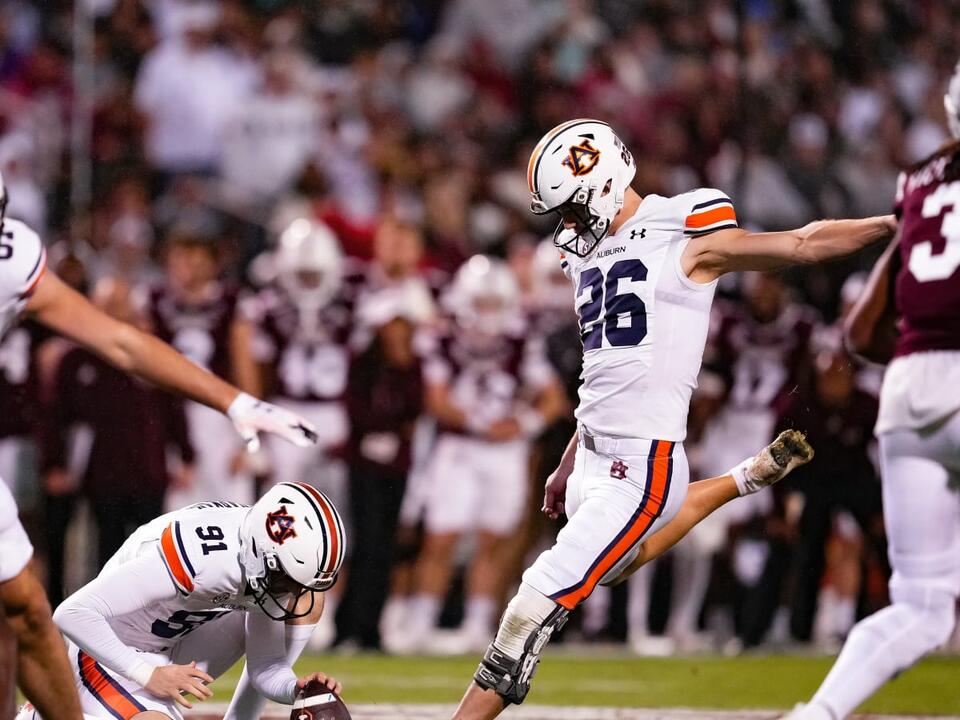 Auburn kicker Anders Carlson has a fun reply at the NFL Scouting Combine