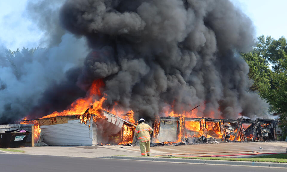 Winsted fire destroys garage, damages apartment complex - NewsBreak