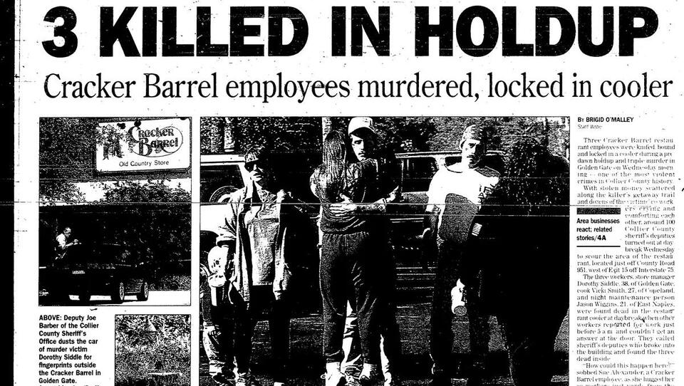 Three decades since infamous Cracker Barrel murders in East Naples ...