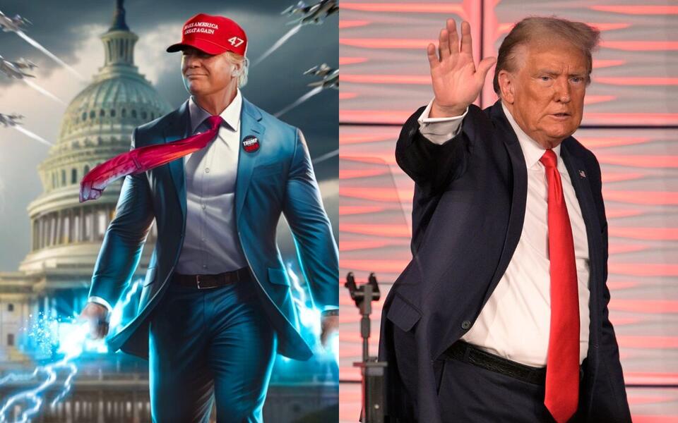 Trump Hawking ‘Pieces’ of the Suit He Wore for His Mugshot and Trading ...