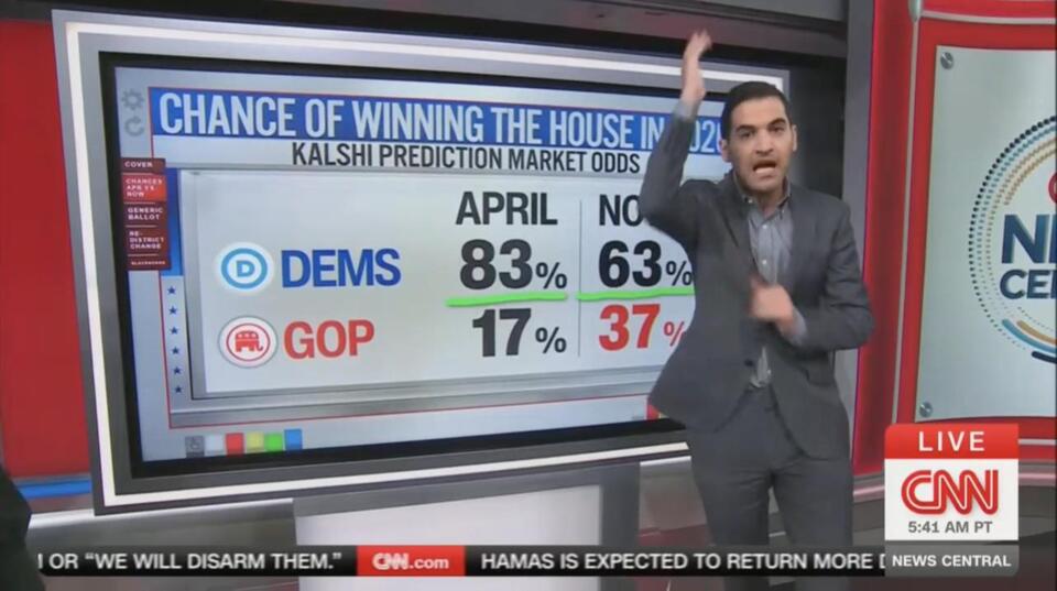 CNN Data Chief Reveals Dems’ Chances of Taking the House in 2026 ‘Have ...