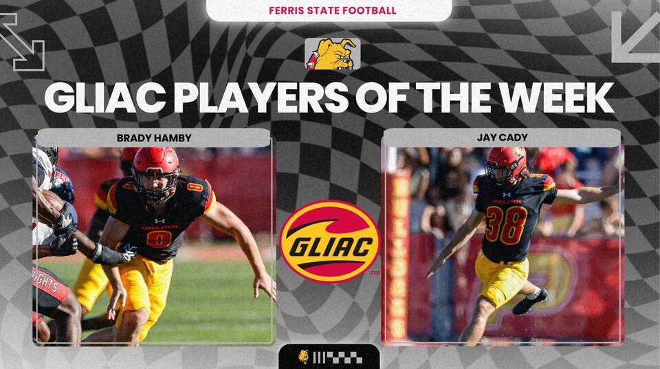 Two Ferris State Football Standouts Claim GLIAC Player Of The Week ...