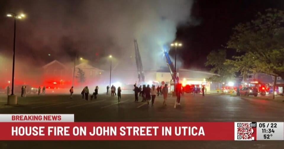 Firefighters Battle Massive Fire on John Street in Utica - NewsBreak