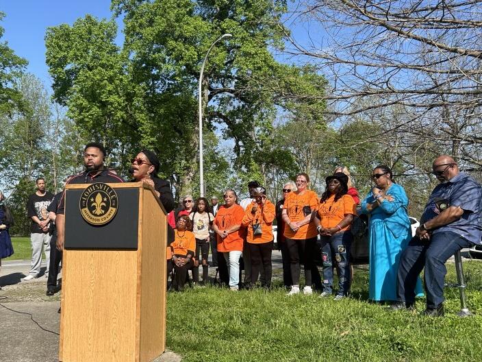 Community gathers one year after mass shooting at Louisville's