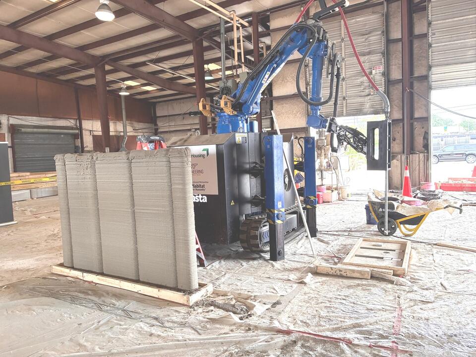 Habitat for Humanity's 3D printed walls destined for a Henrico County affordable housing development project
