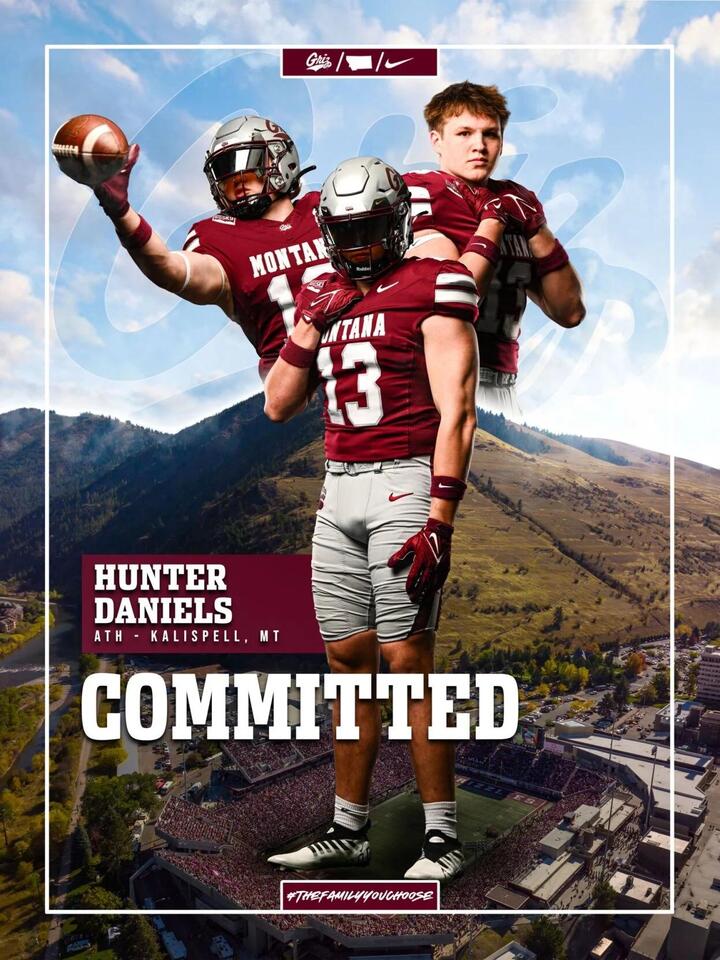 Glacier's Hunter Daniels commits to Griz football - NewsBreak