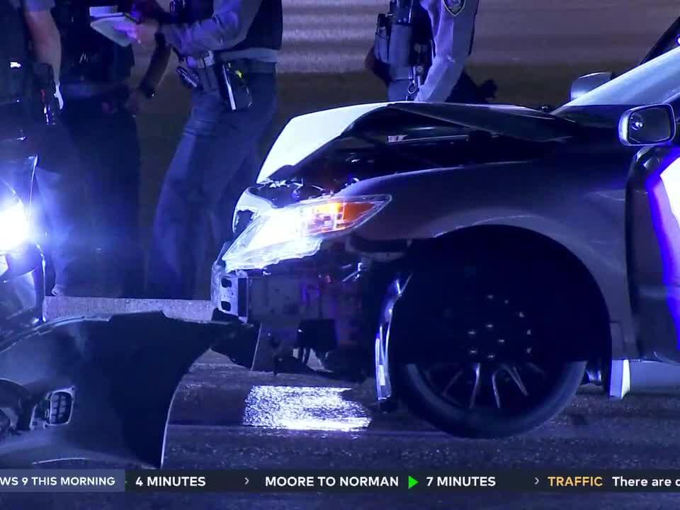 3 Arrested After Police Chase Ends In Crash In Northwest OKC