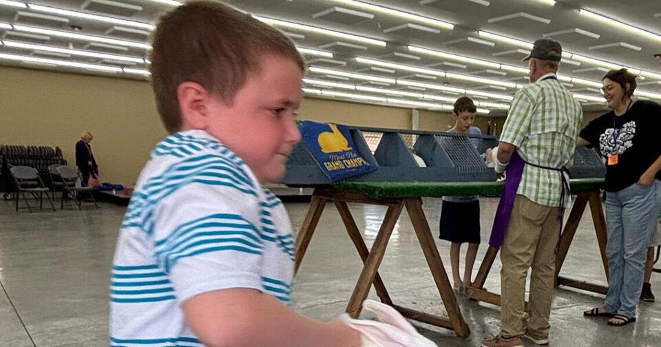 Rabbit wranglers and their bunnies learn new skills