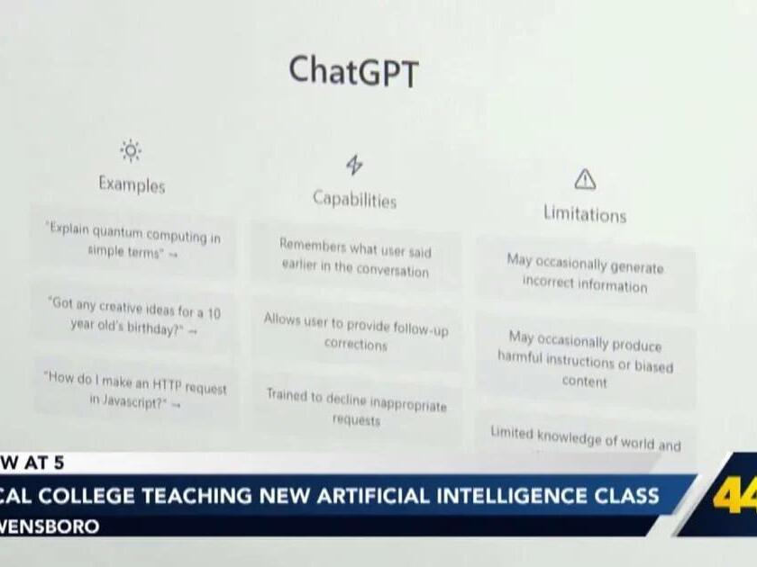 Local college teaching new artificial intelligence class