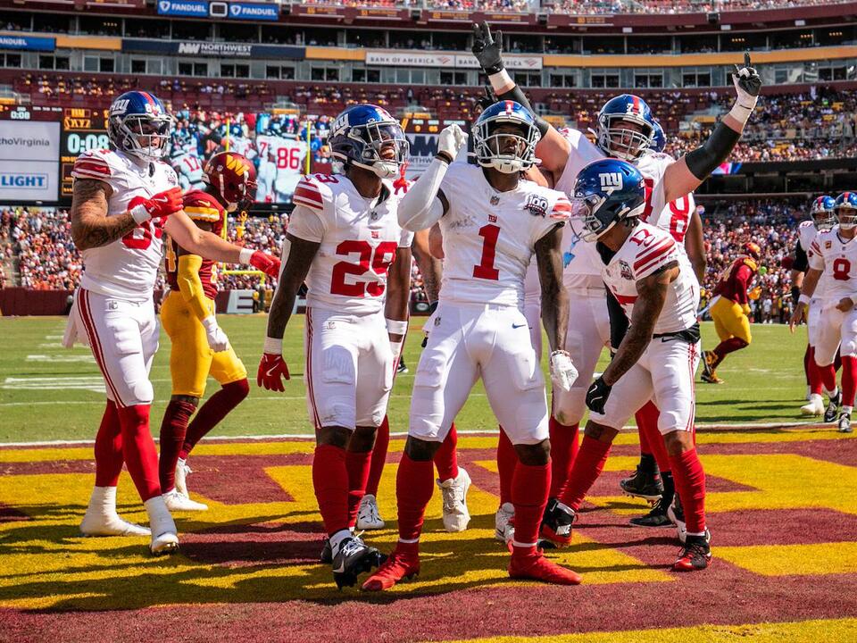 What channel is the New York Giants game on today (9/22/24)? Time, TV