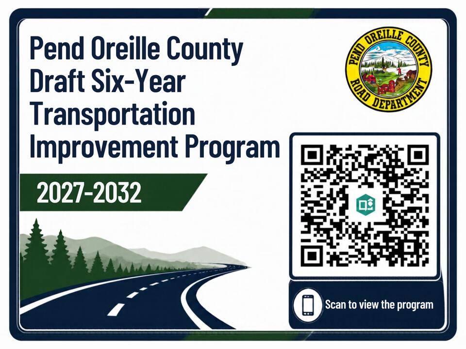 📢 Comment on Pend Oreille County’s 6‑Year road plan by Oct. 31 - NewsBreak