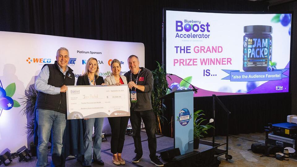 Grand Prize Winner Picked for This Year’s Blueberry Boost Accelerator