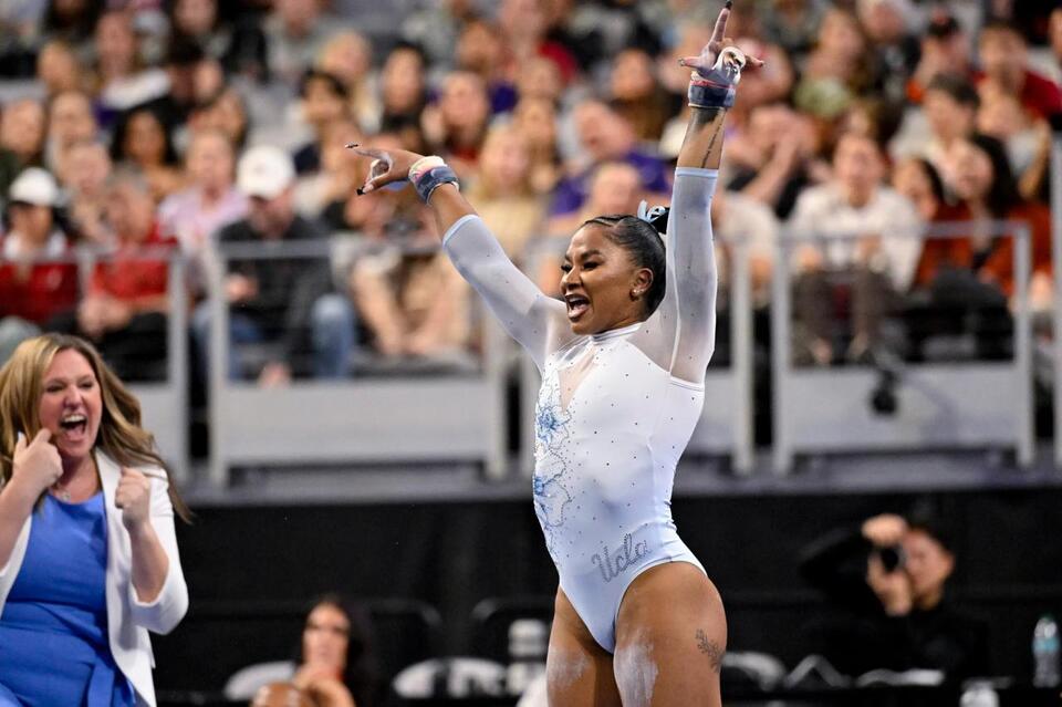 Jordan Chiles’ 2026 NCAA Gymnastics Floor Routine Draws Surprise