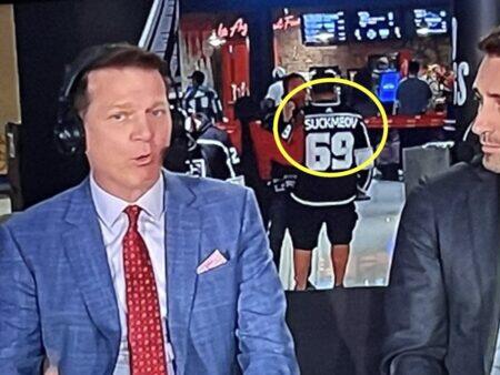 Kings fan goes viral for his inappropriate custom jersey