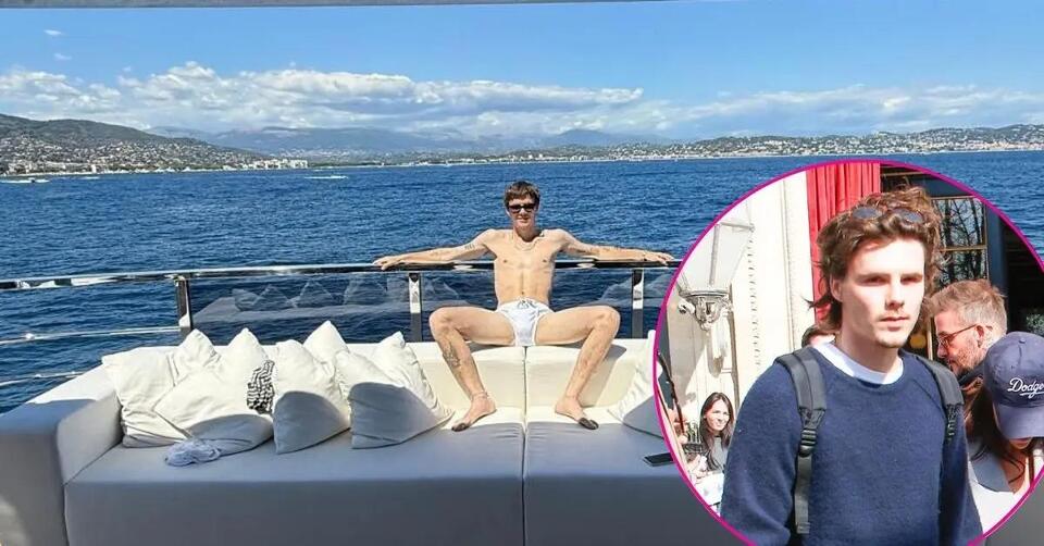 Cruz Beckham Channels Dad David's Iconic Speedo Look on Family Yacht ...