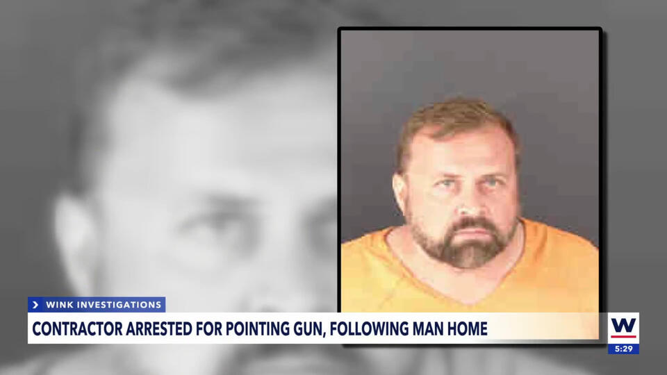 Contractor arrested after pointing gun, following man home; records ...