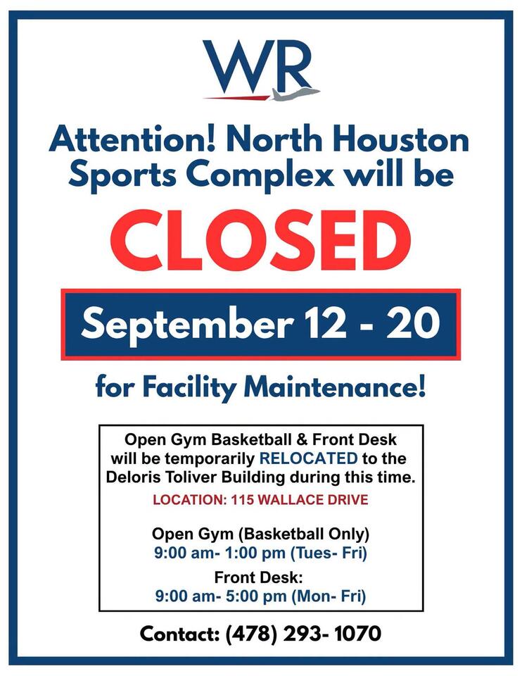 North Houston Sports Complex closed Sept. 12–20 - NewsBreak