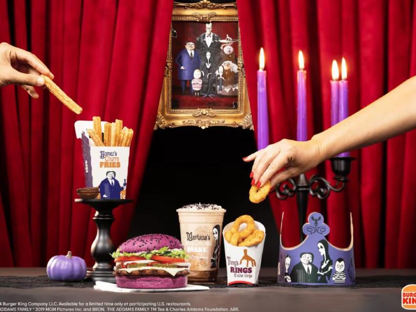 Burger King is giving out free purple Whoppers as part of ‘Addams