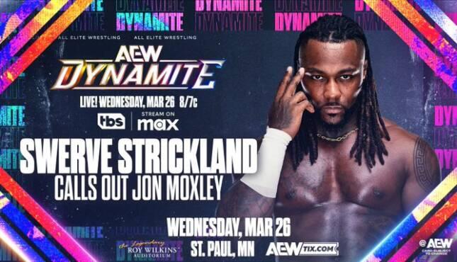 Lineup For Tonight’s AEW Dynamite Swerve Strickland Calls Out Jon