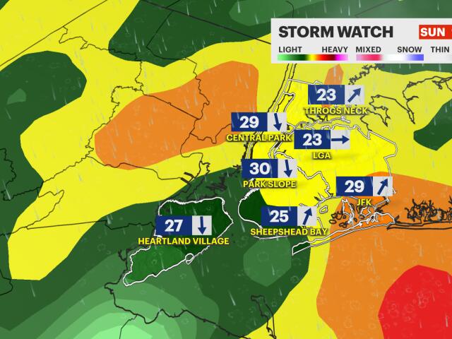 Storm Watch: Heavy rain, strong winds Sunday to impact New York City