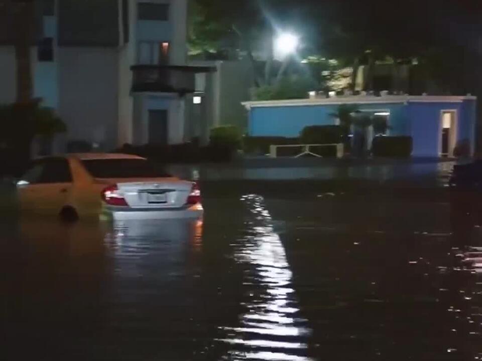 Last night hurricane Debby roared ashore into Florida. I played this