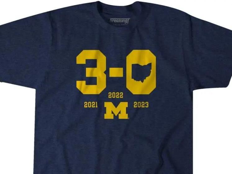 Michigan runs the game and you need some new shirts