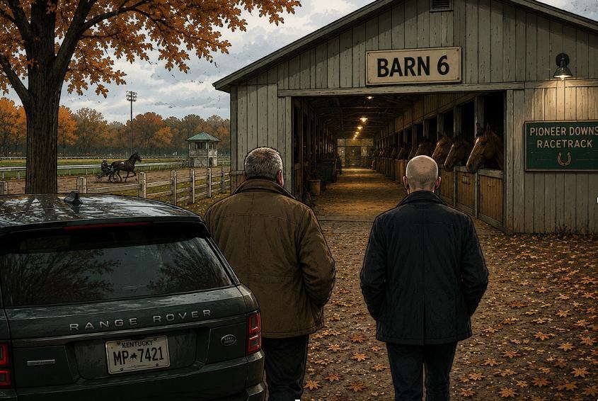 Trotting in three quarters time (a novel)