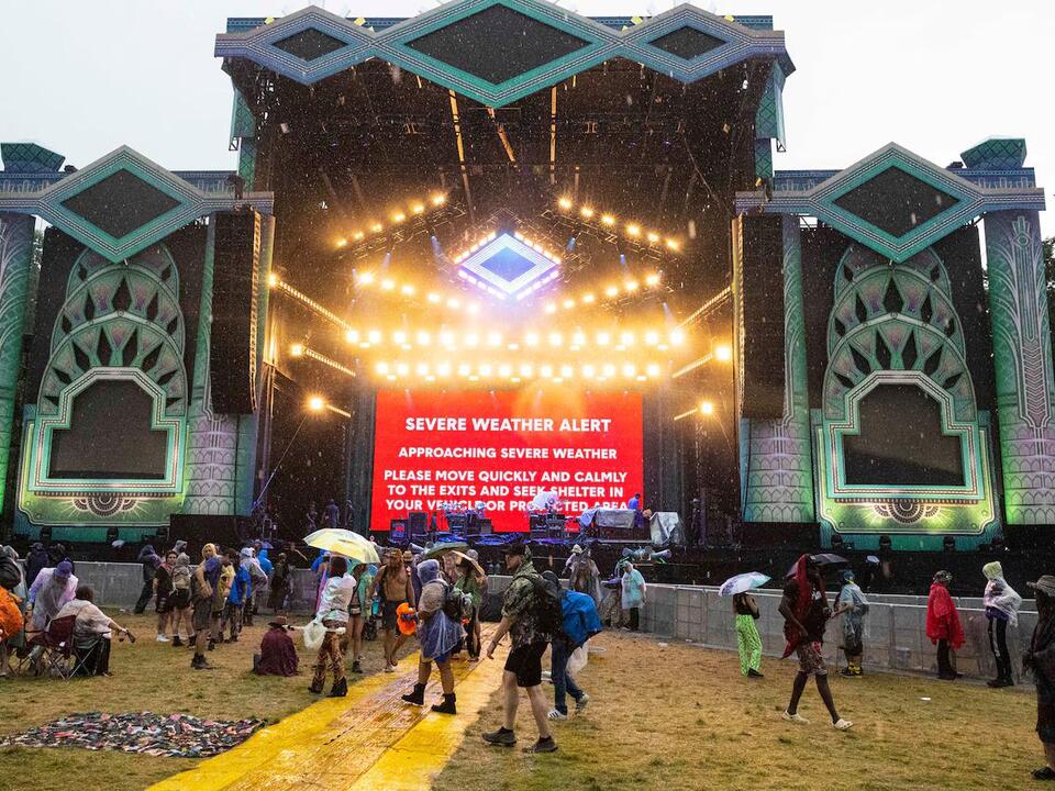 Electric Forest grounds evacuated due to weather