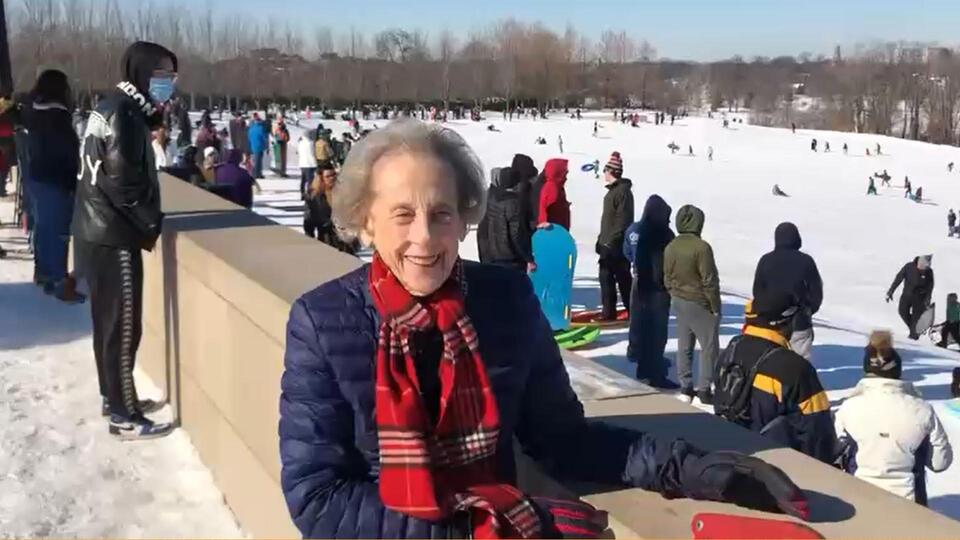 Woman who turned 100 says she looks forward to shopping and relaxing in