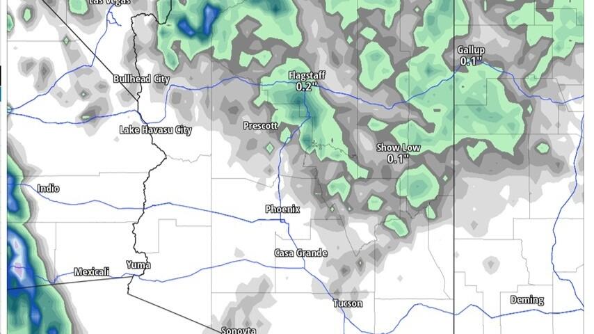 Pivotal weather pattern change for Arizona with rain and snow in the ...
